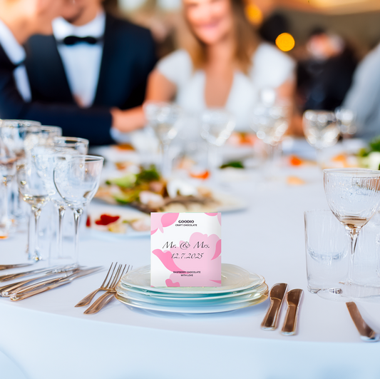 Wedding edition customisable chocolate