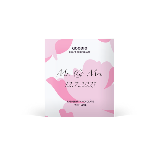 Customised wedding chocolate