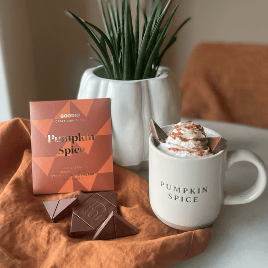 Goodio vegan Pumpkin Spice chocolate