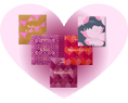 Lataa kuva gallerian katseluohjelmaan, Pink Bundle a collection of Goodio love inspired flavors: Salted Caramel, Chai, Raspberry, Strawberry & Flower vegan chocolates