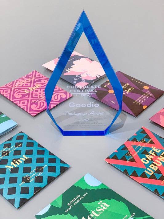 Goodio Wins the Award for Outstanding Packaging Design at Northwest Chocolate Festival