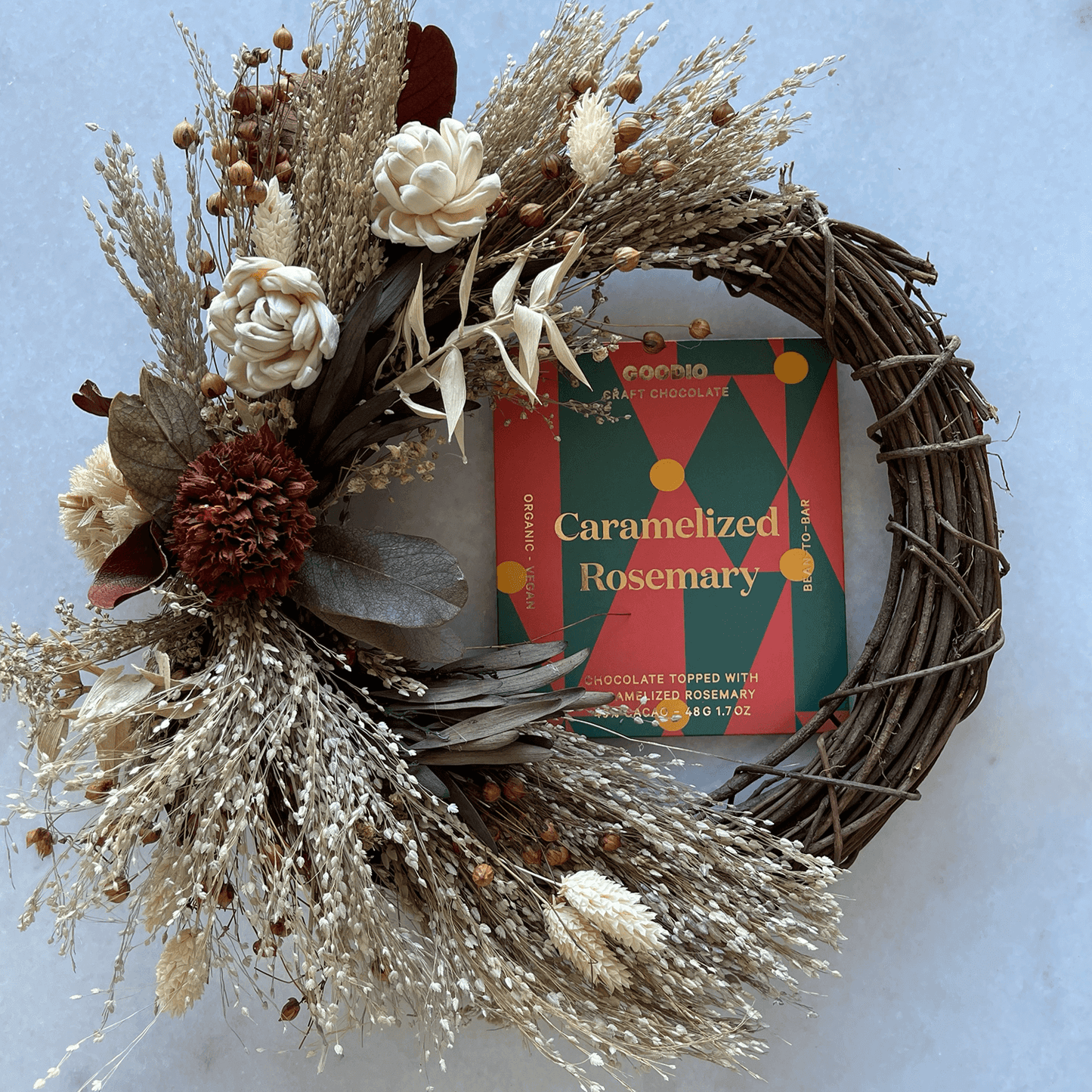 Goodio Caramelized Rosemary vegan chocolate