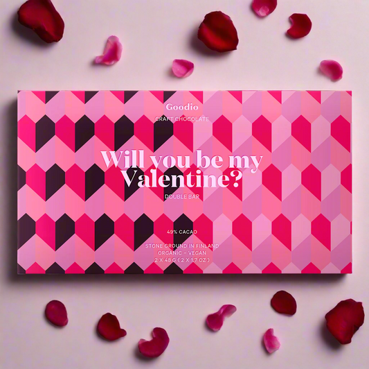 Goodio custom love chocolate (Will you be my Valentine?)