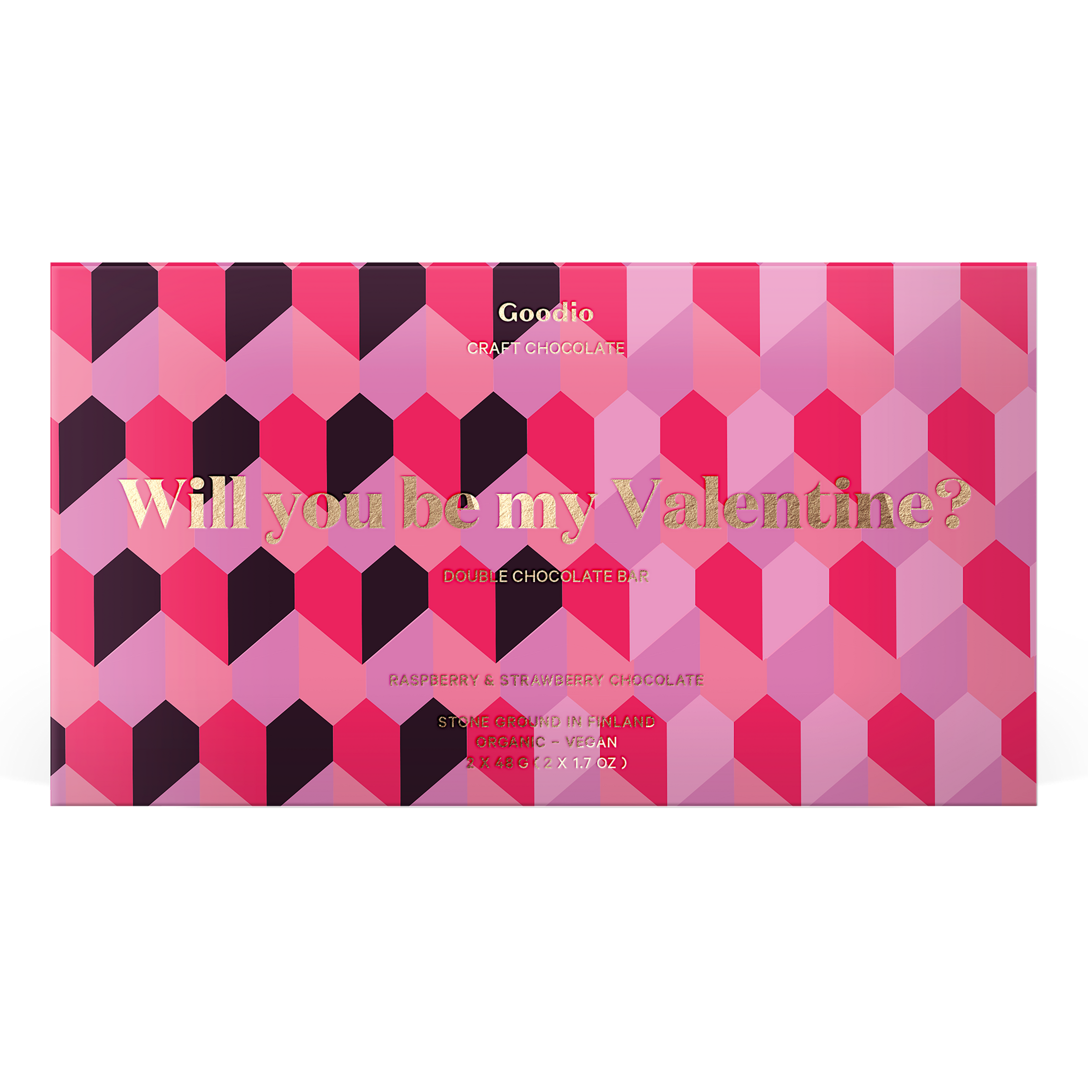 Will you be my Valentine? Double chocolate bar