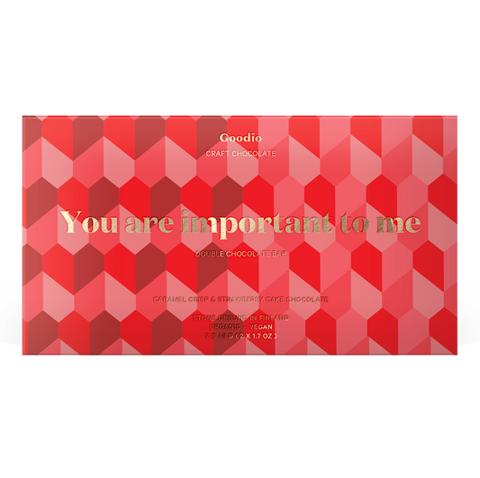 You are important to me Double chocolate bar